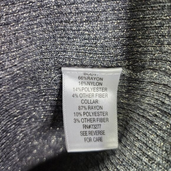 Womens Heather Gray APT 9 Sweater Cowl Neck Long Sleeve Size XL - Picture 7 of 11